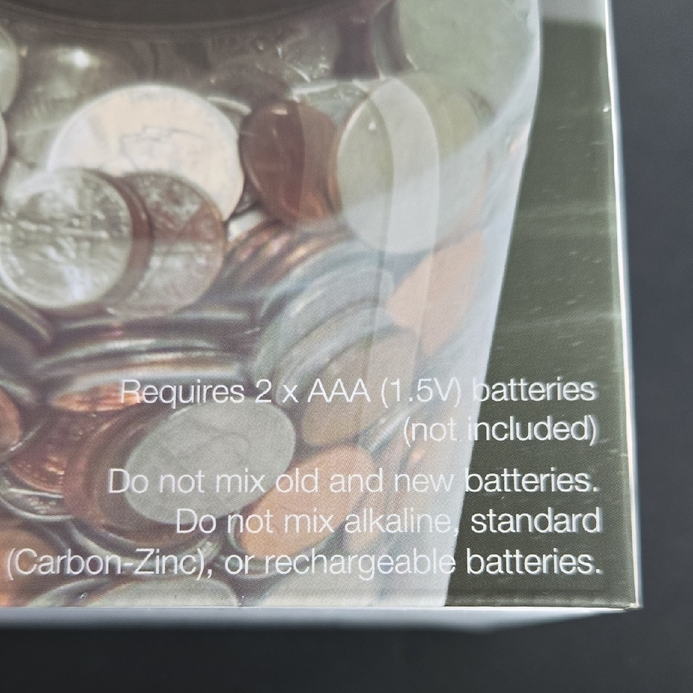 Brookstone Auto Digital Count Coin Bank NEW - Picture 4 of 8